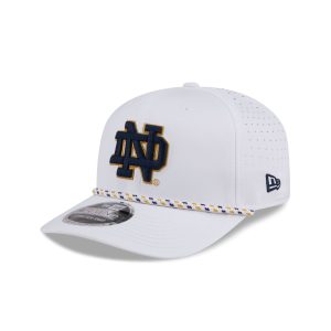 Notre Dame Fighting Irish Optic White Performance Rope 9SEVENTY Stretch-Snap Hat