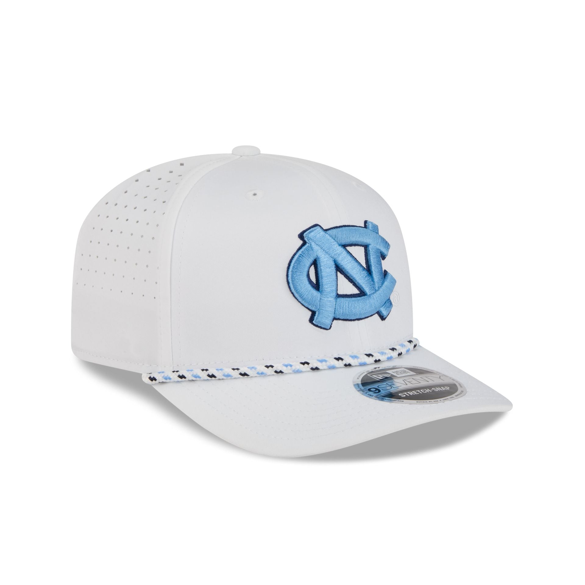 North Carolina Tar Heels Optic White Performance Rope 9SEVENTY Stretch-Snap Hat - Image 3
