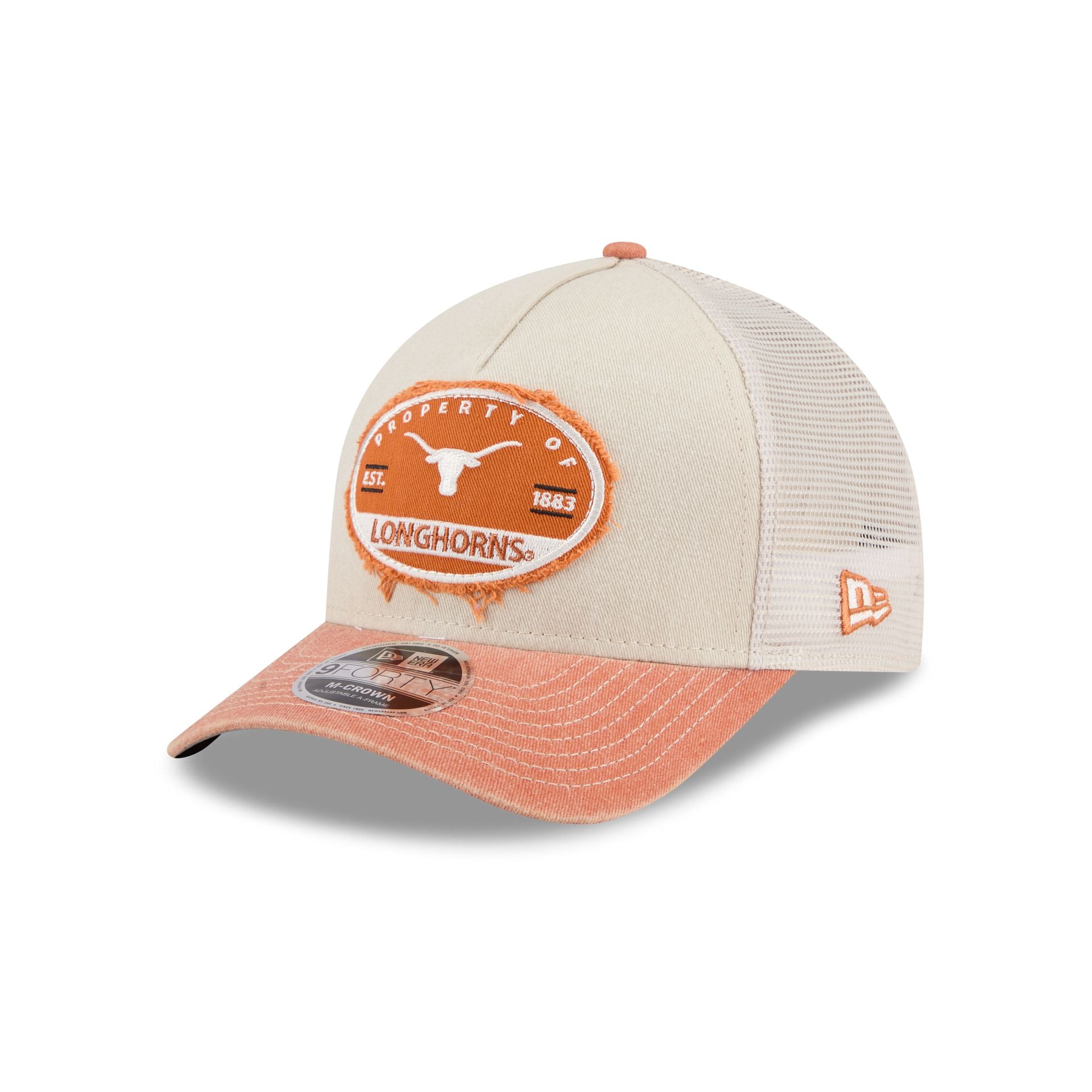 Texas Longhorns Frayed 9FORTY M-Crown A-Frame Trucker Hat
