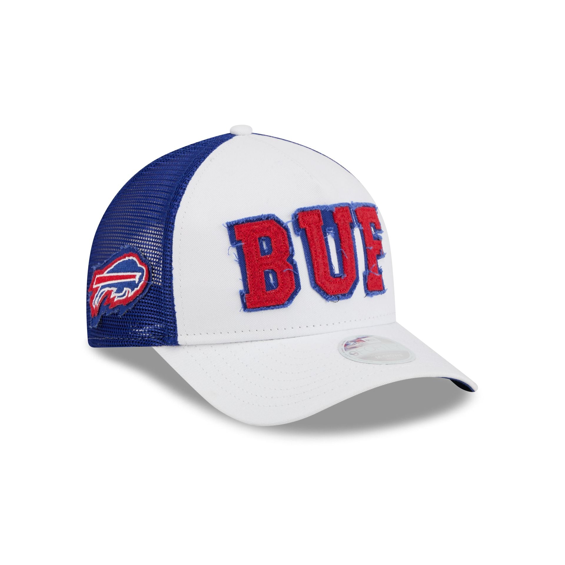 Buffalo Bills Optic White Felt Logo Women's 9FORTY M-Crown A-Frame Tru