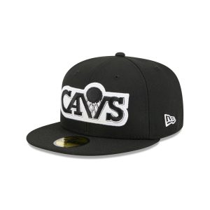 Cleveland Cavaliers 1983-1993 Hardwood Classics Black 59FIFTY Fitted H