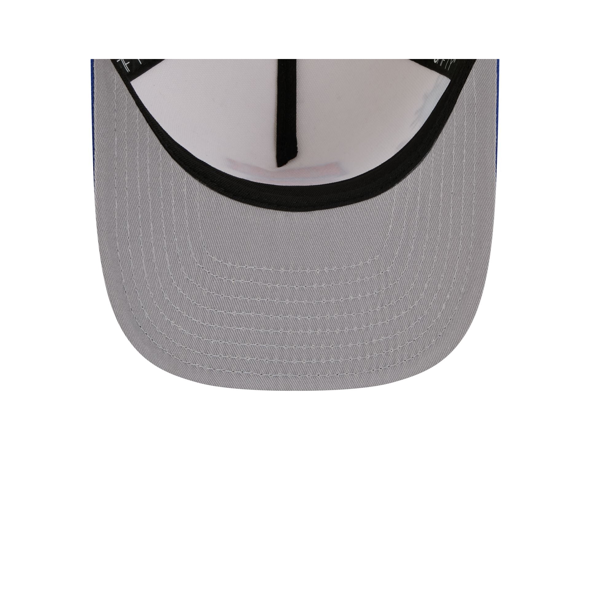 New York Knicks 1946-1963 Hardwood Classics Chrome White 9FIFTY A-Frame Snapback Hat - Image 7