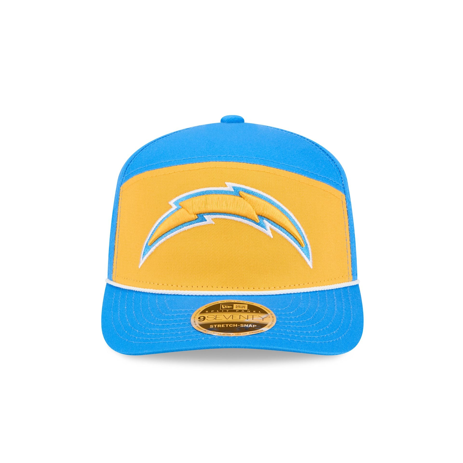Los Angeles Chargers Split Panel 9SEVENTY Stretch-Snap Hat - Image 2