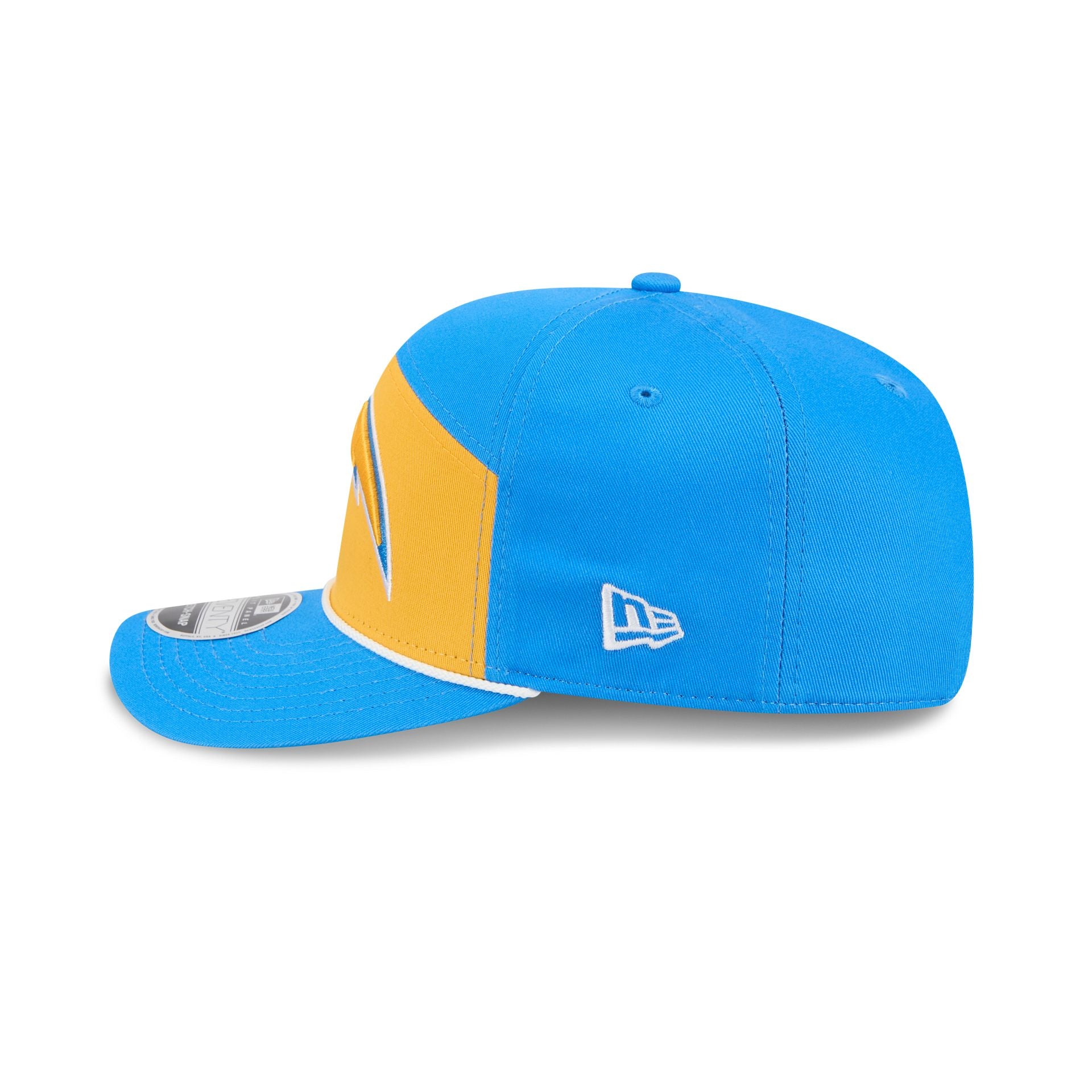 Los Angeles Chargers Split Panel 9SEVENTY Stretch-Snap Hat - Image 4