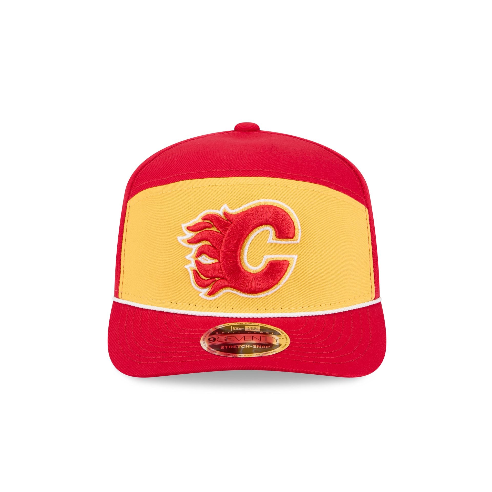 Calgary Flames Split Panel 9SEVENTY Stretch-Snap Hat - Image 2