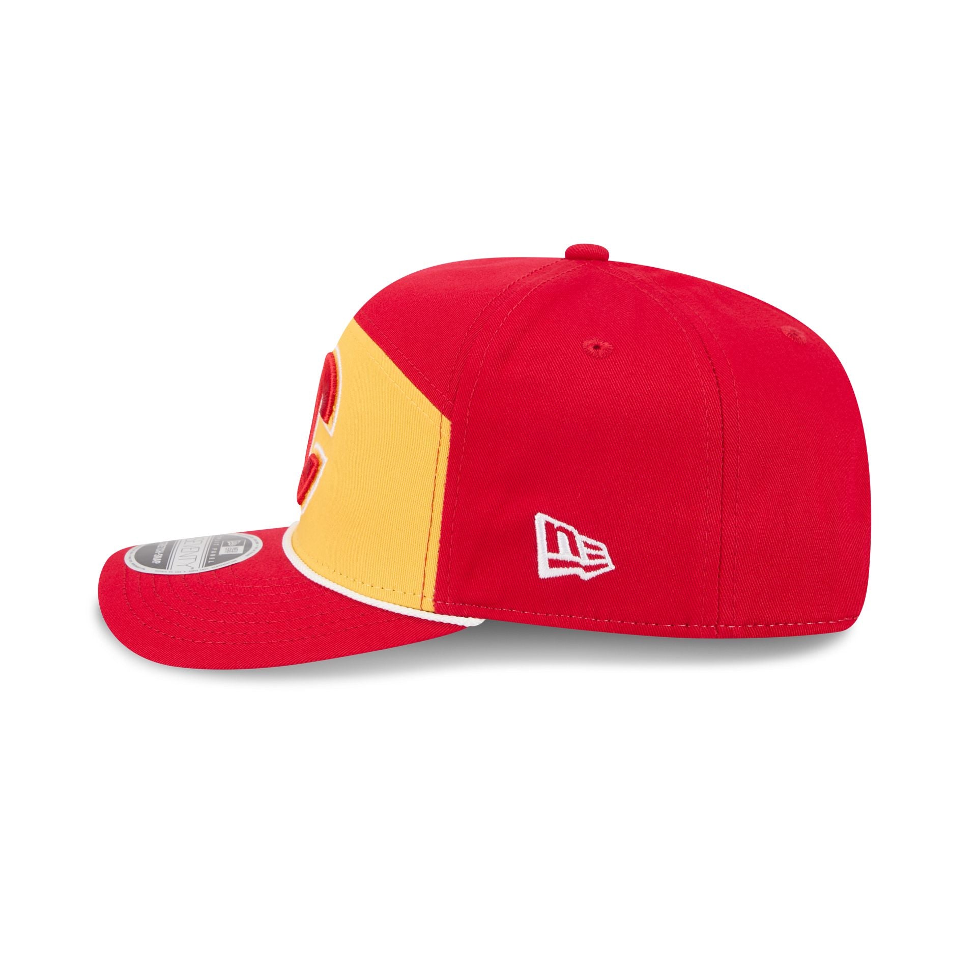 Calgary Flames Split Panel 9SEVENTY Stretch-Snap Hat - Image 4
