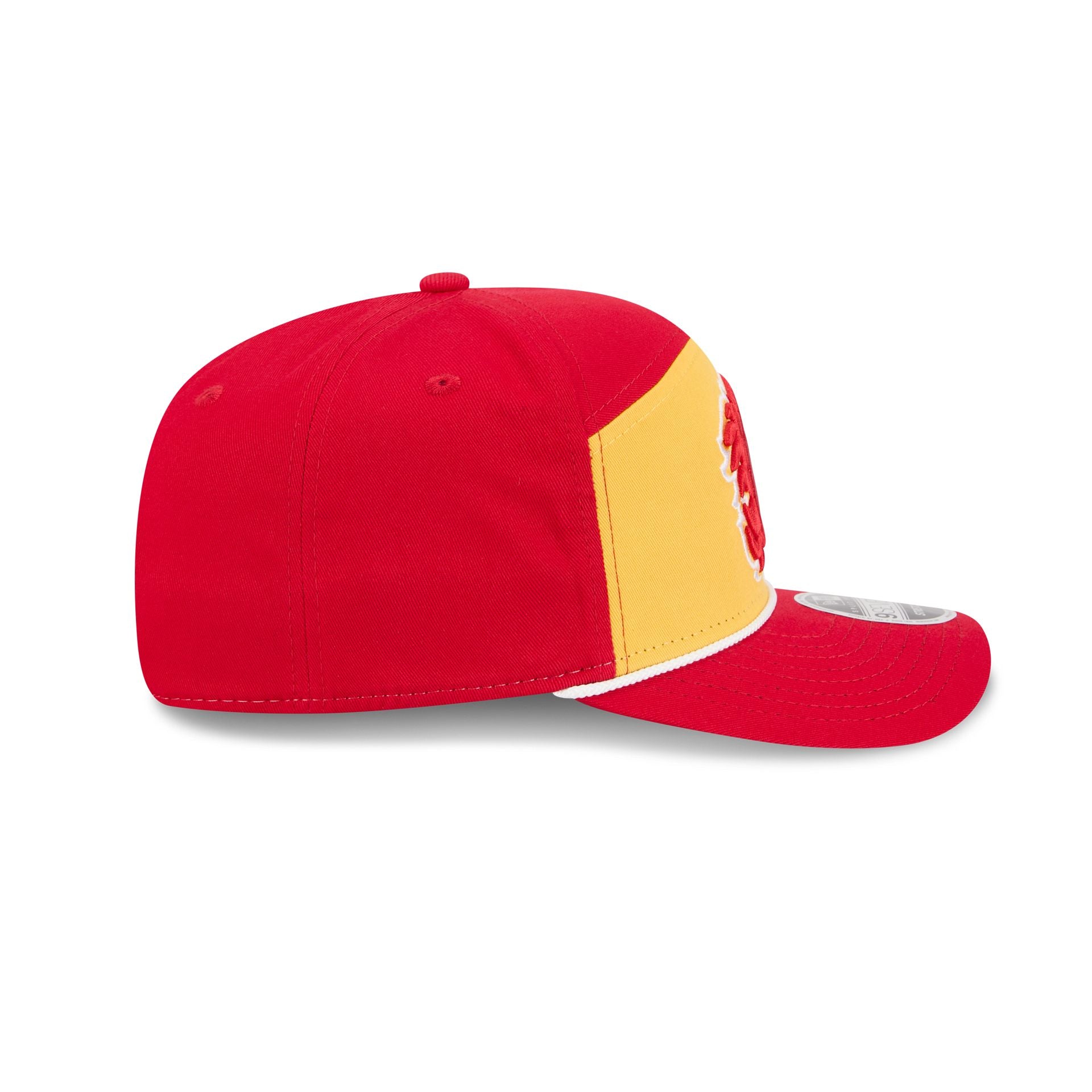 Calgary Flames Split Panel 9SEVENTY Stretch-Snap Hat - Image 5