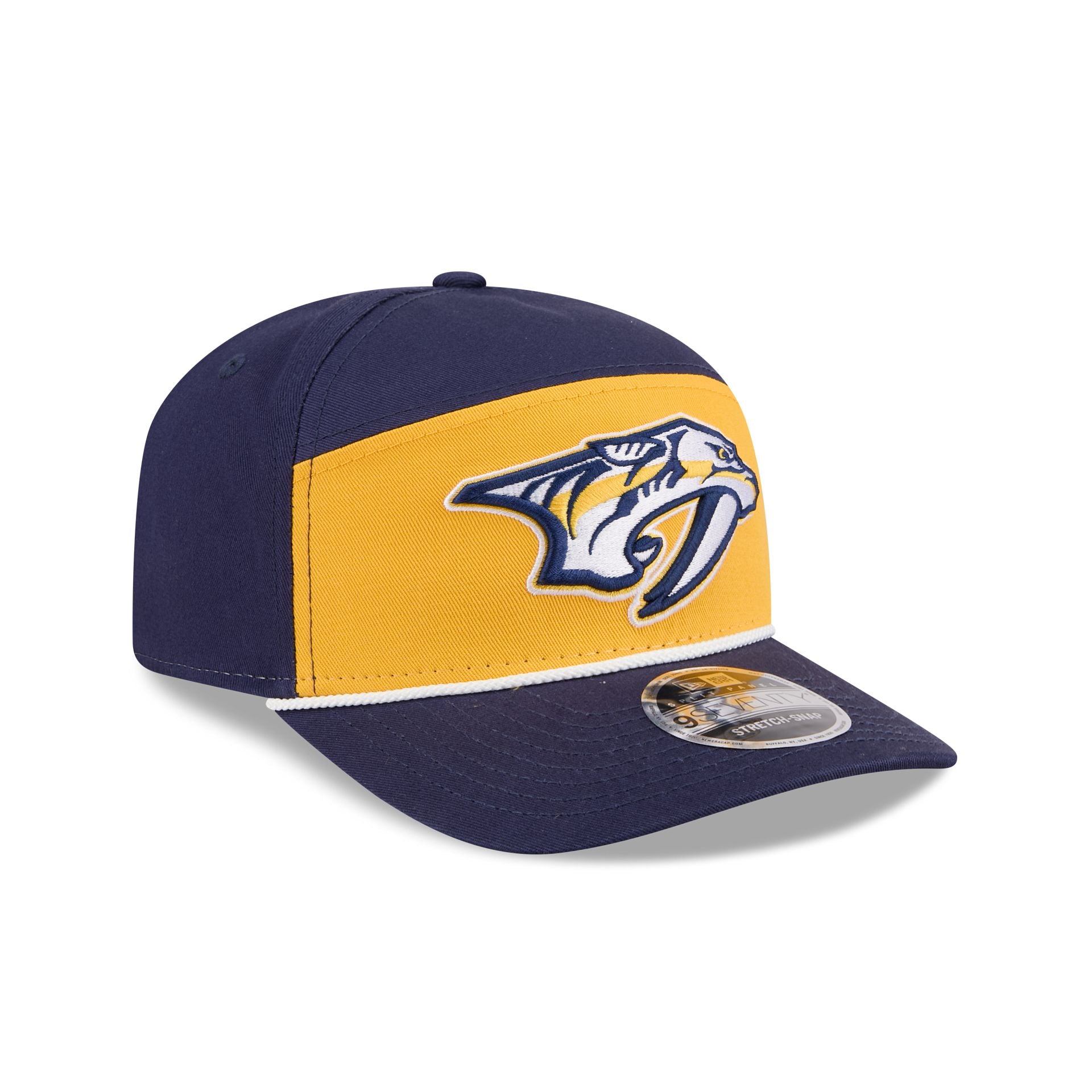 Nashville Predators Split Panel 9SEVENTY Stretch-Snap Hat - Image 3
