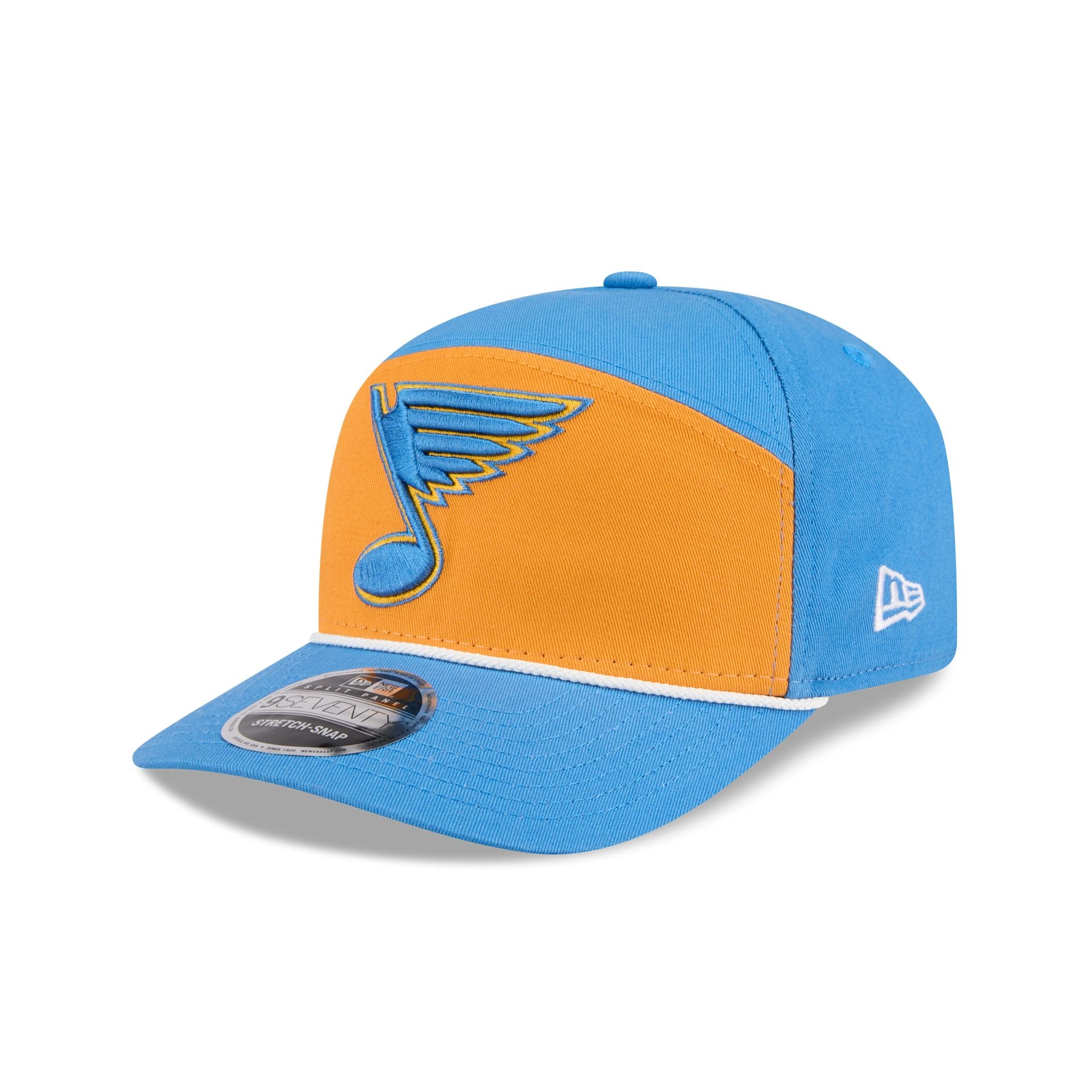 St. Louis Blues Split Panel 9SEVENTY Stretch-Snap Hat