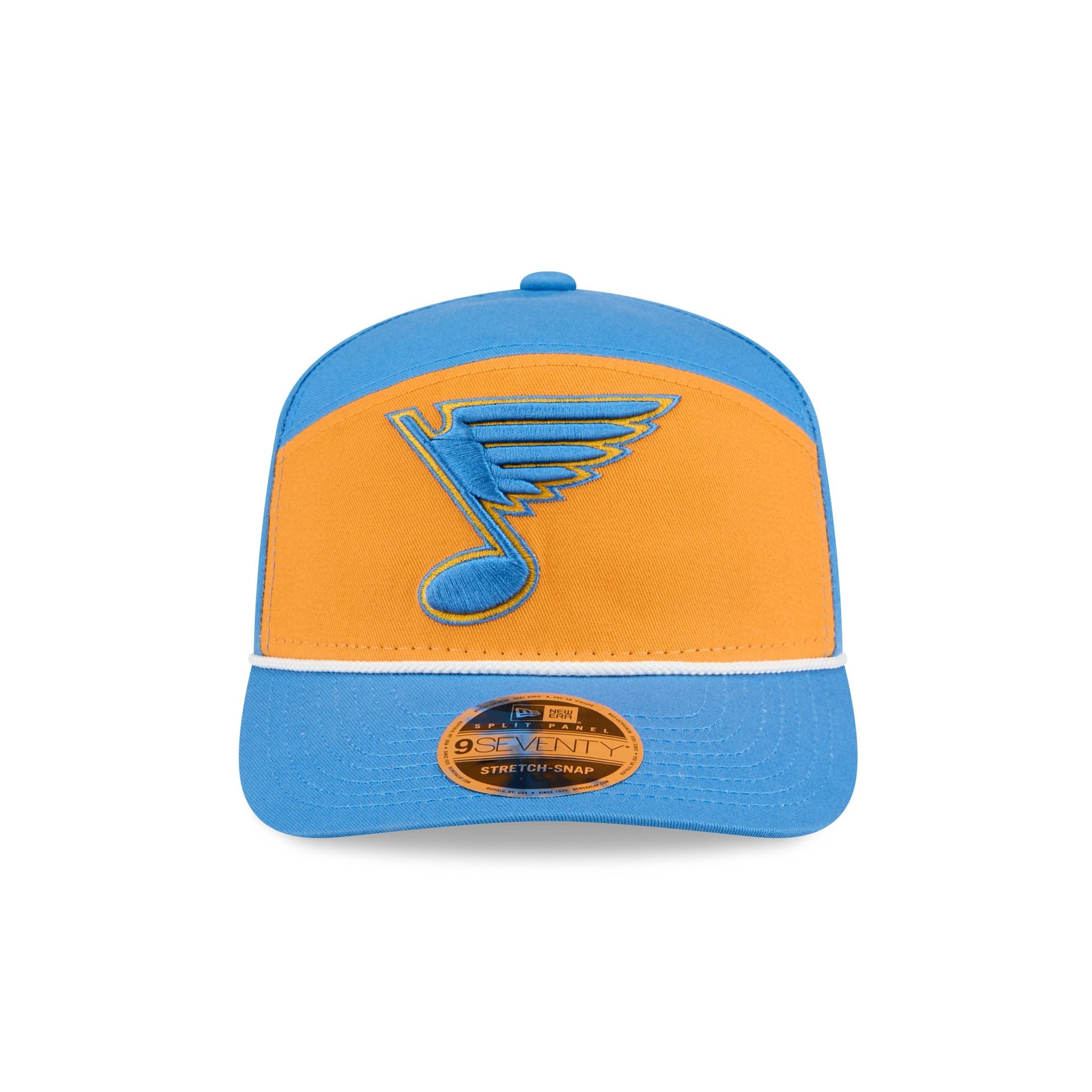 St. Louis Blues Split Panel 9SEVENTY Stretch-Snap Hat - Image 2