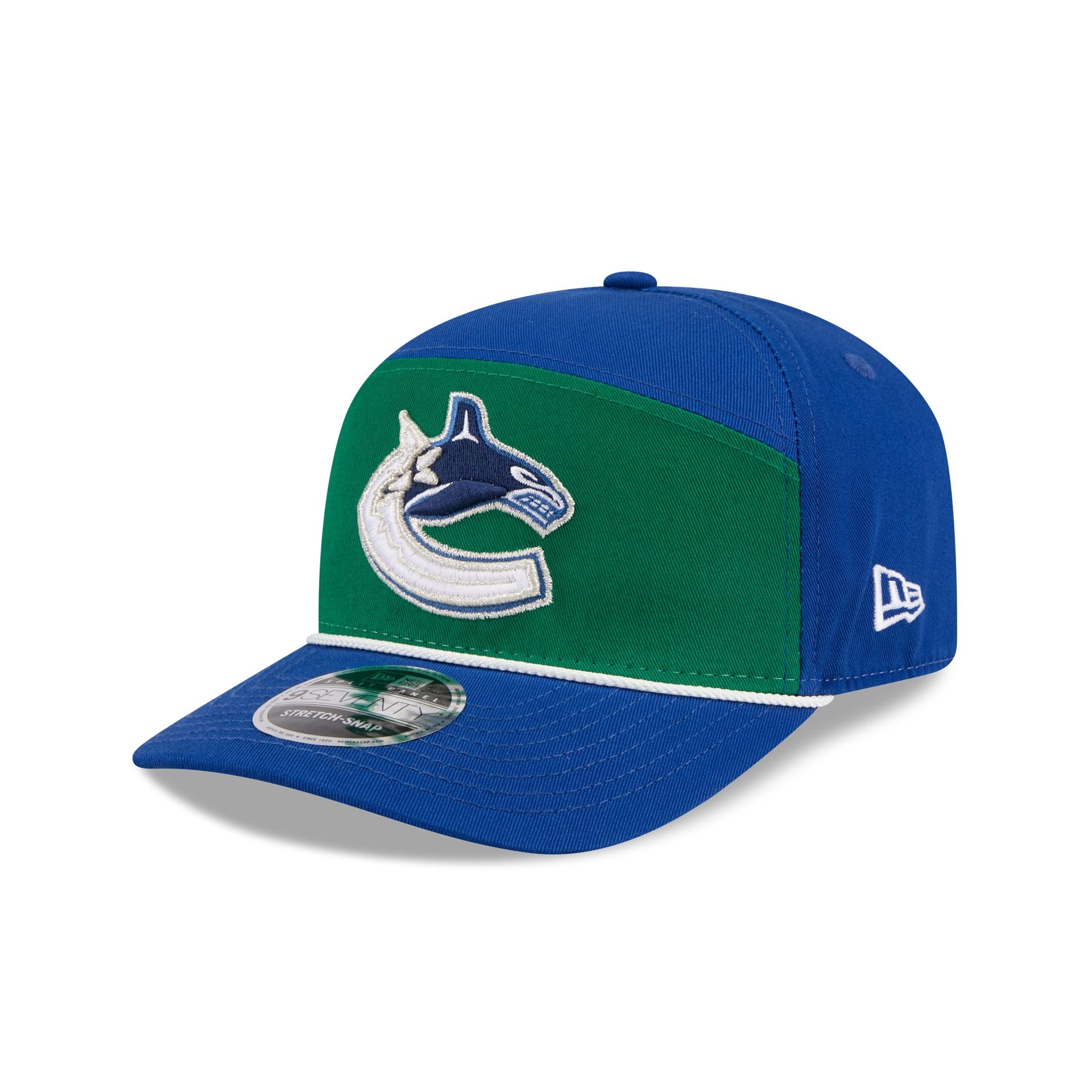 Vancouver Canucks Split Panel 9SEVENTY Stretch-Snap Hat