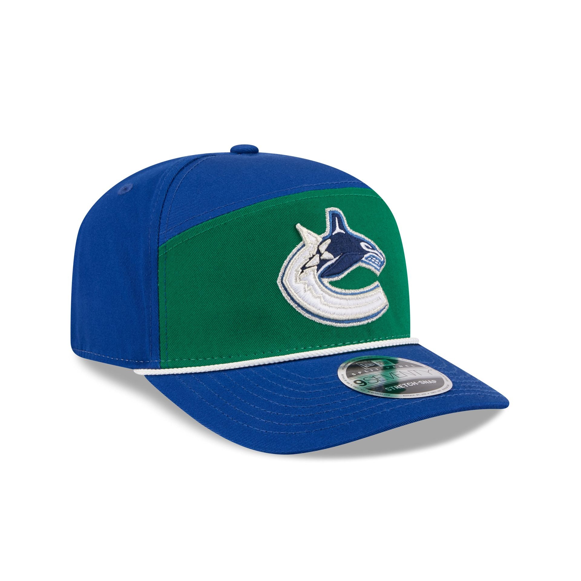 Vancouver Canucks Split Panel 9SEVENTY Stretch-Snap Hat - Image 3
