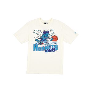Charlotte Hornets Retro Chrome White T-Shirt
