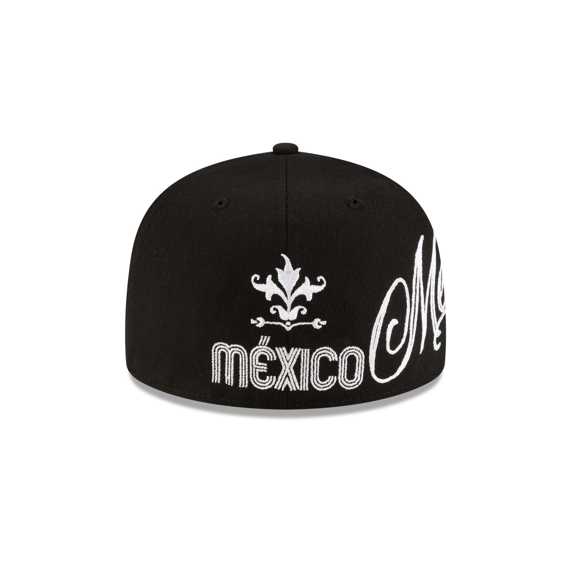 Mexico Baseball Script Black and White 59FIFTY Fitted Hat - Image 6