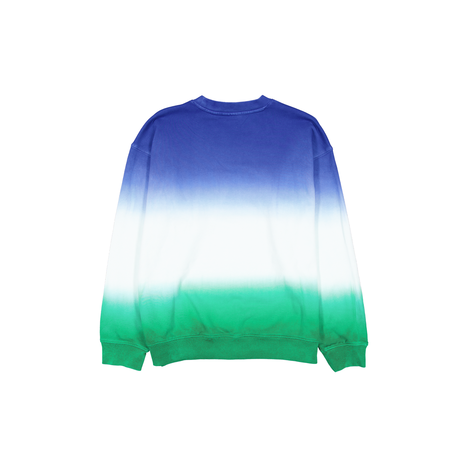New Era Branded Kelly Green Dip Dye Crewneck - Image 2