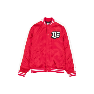 New Era Branded Front Door Red Souvenir Satin Jacket