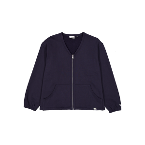 New Era Branded Navy Full-Zip Cardigan