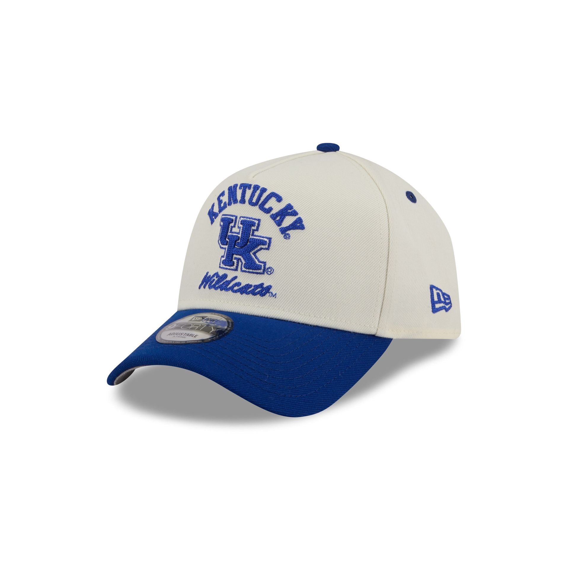 Kentucky Wildcats Chrome White Arched 9FORTY A-Frame Snapback Hat - Image 3