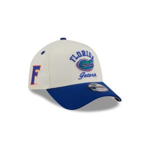 Florida Gators Chrome White Arched 9FORTY A-Frame Snapback Hat