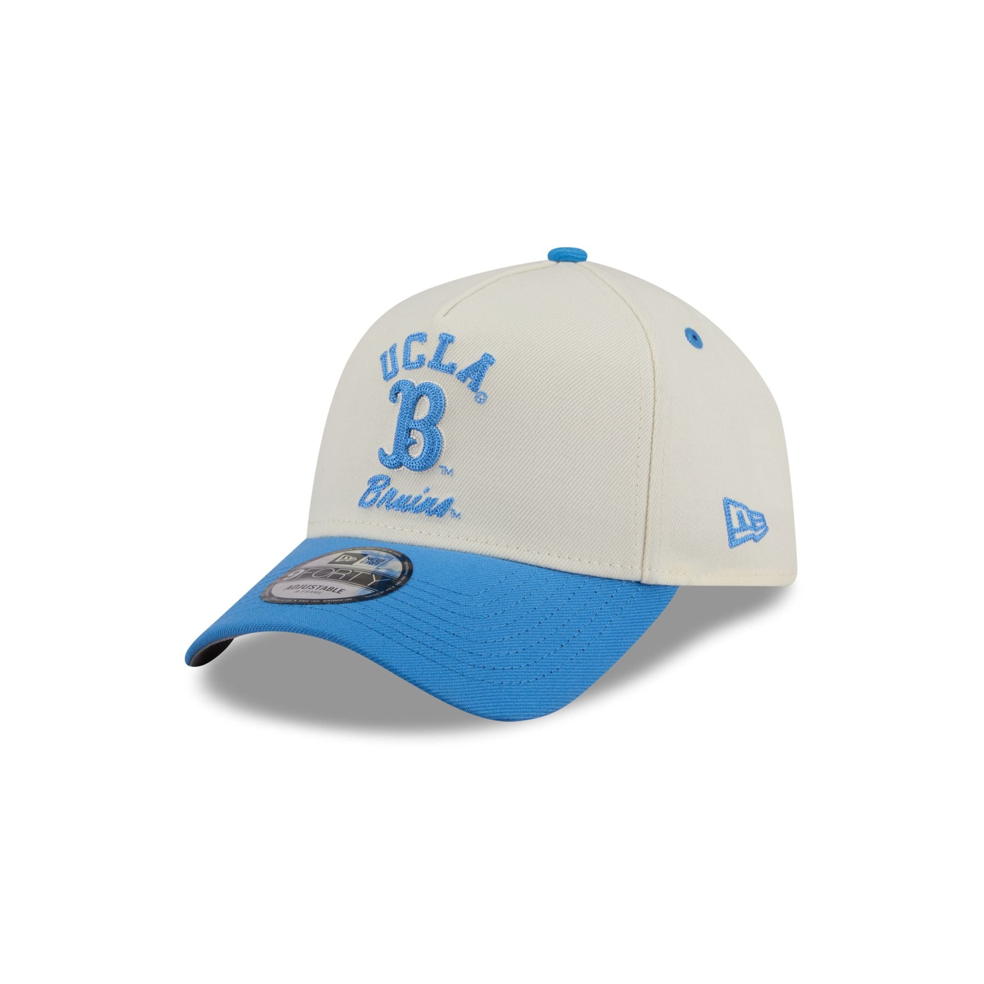 UCLA Bruins Chrome White Arched 9FORTY A-Frame Snapback Hat - Image 3