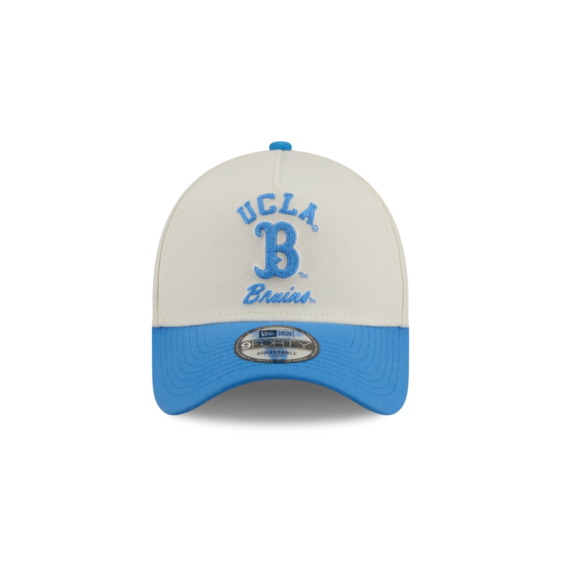 UCLA Bruins Chrome White Arched 9FORTY A-Frame Snapback Hat - Image 2