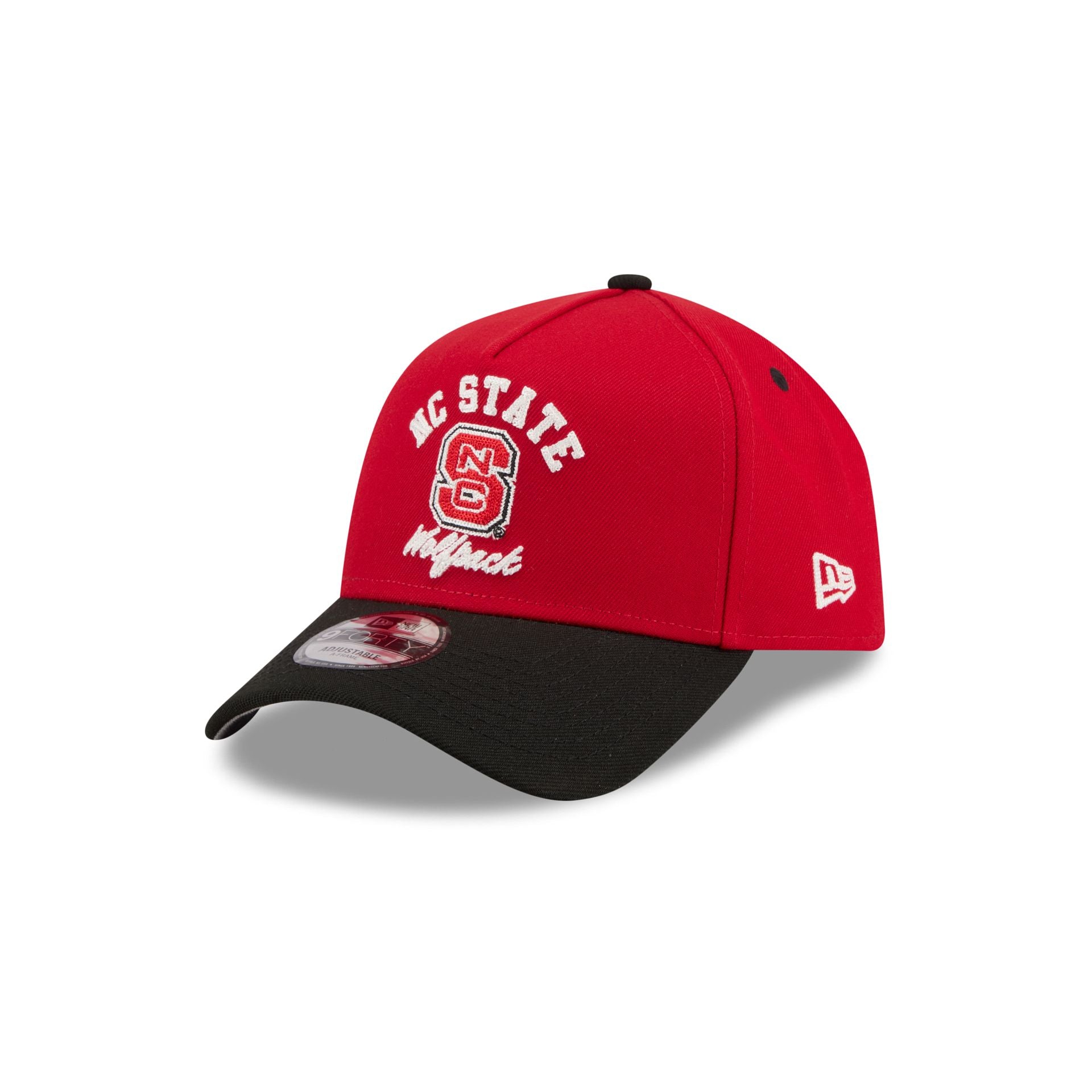 NC State Wolfpack Arched 9FORTY A-Frame Snapback Hat - Image 3