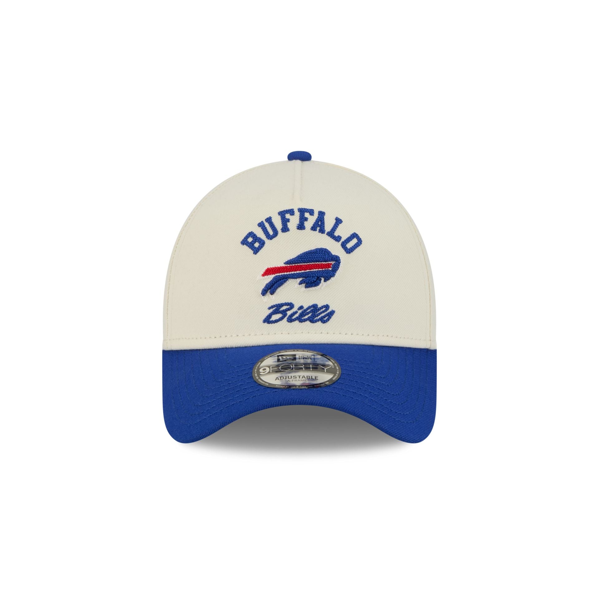 Buffalo Bills Chrome White Arched 9FORTY A-Frame Snapback Hat - Image 2