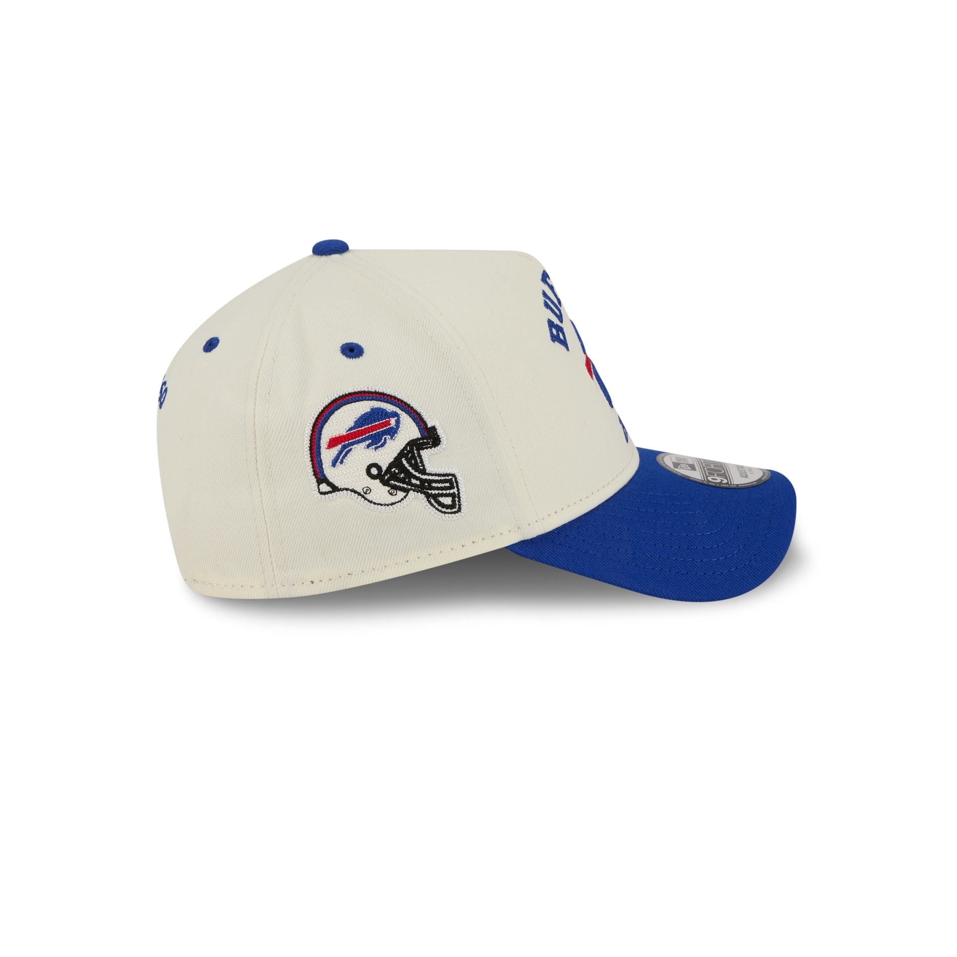 Buffalo Bills Chrome White Arched 9FORTY A-Frame Snapback Hat - Image 4