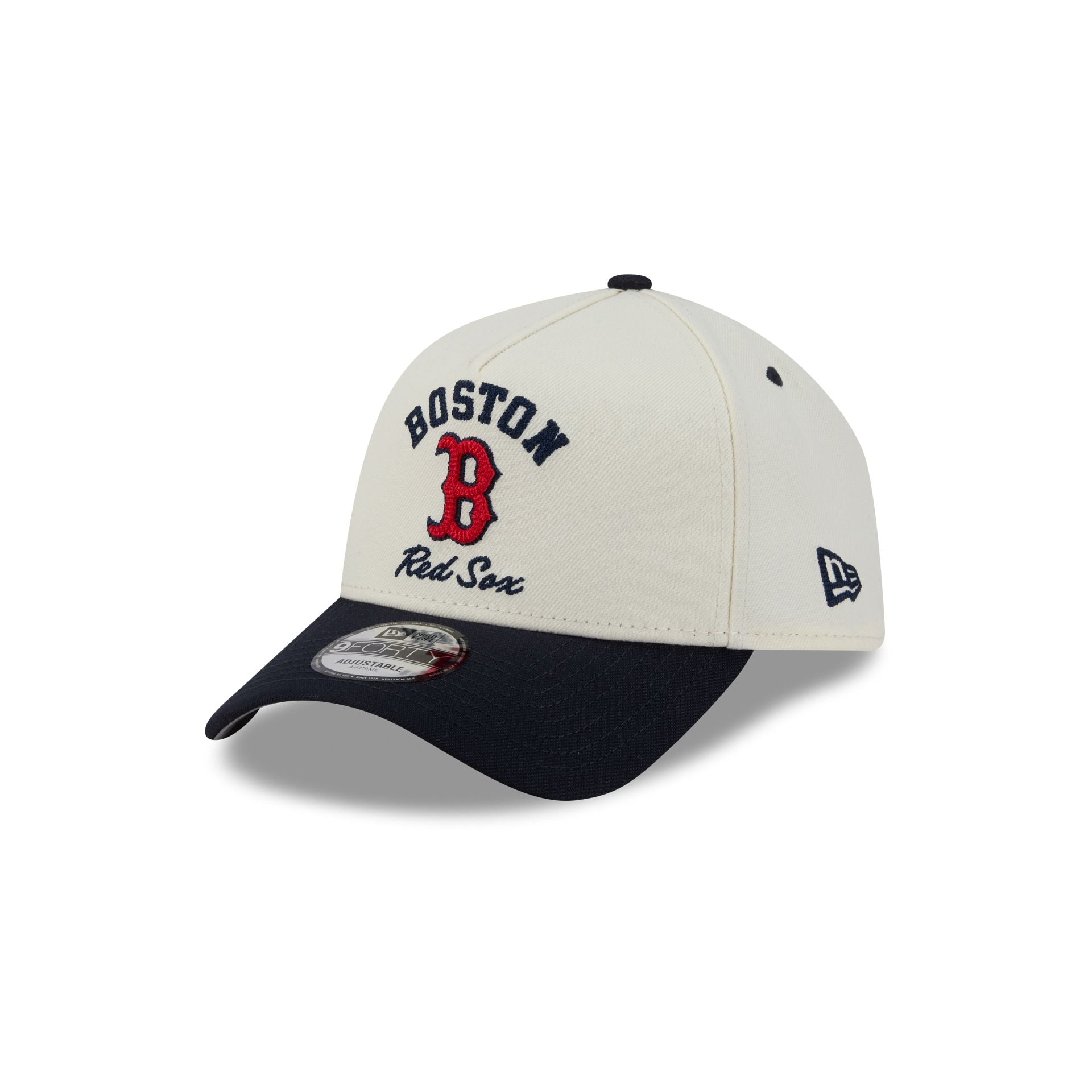 Boston Red Sox Chrome White Arched 9FORTY A-Frame Snapback Hat - Image 3