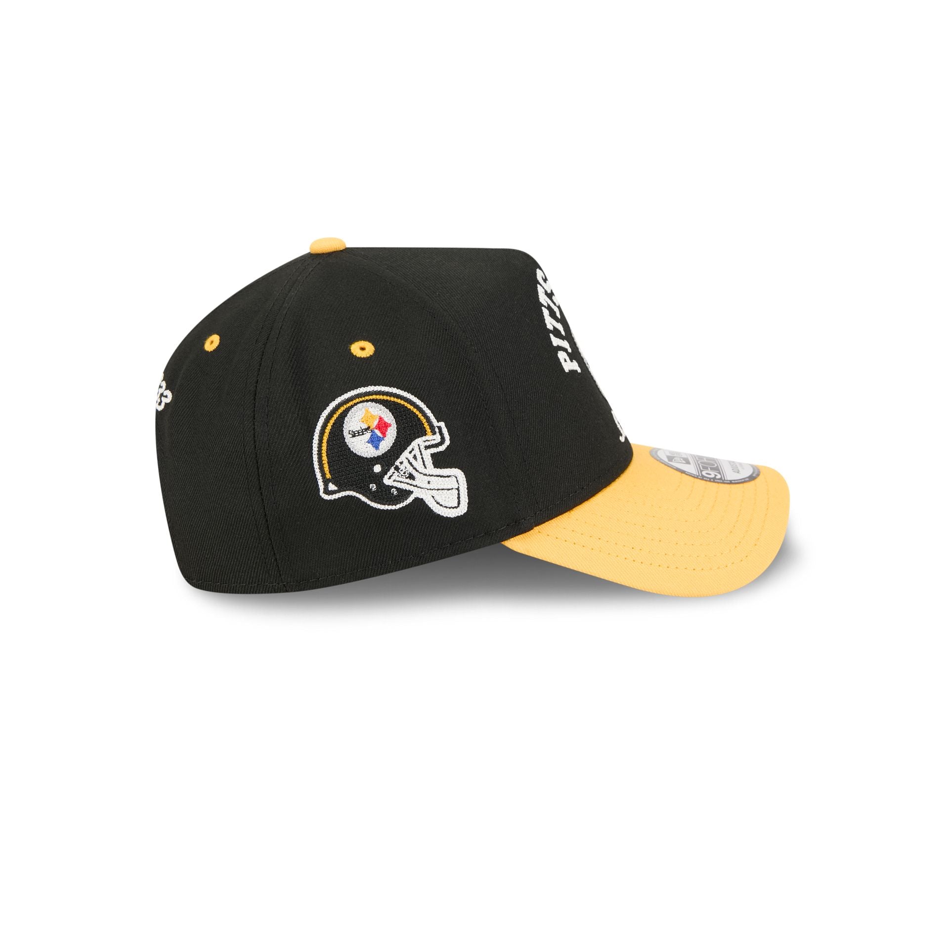 Pittsburgh Steelers Arched 9FORTY A-Frame Snapback Hat - Image 4