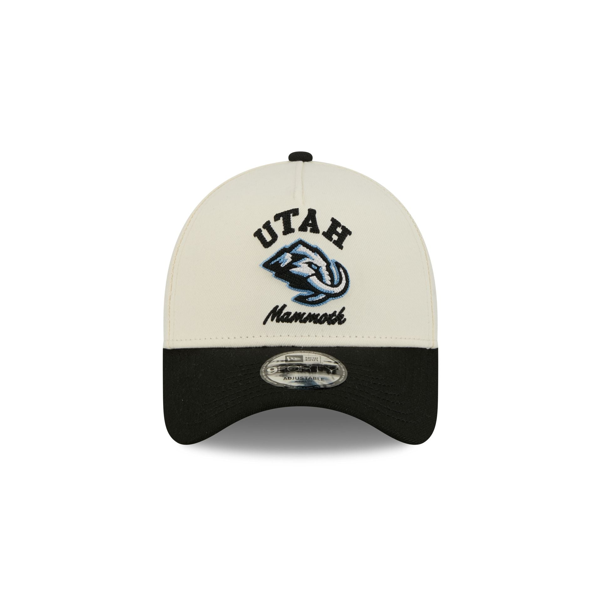 Utah Mammoth Chrome White Arched 9FORTY A-Frame Snapback Hat - Image 2