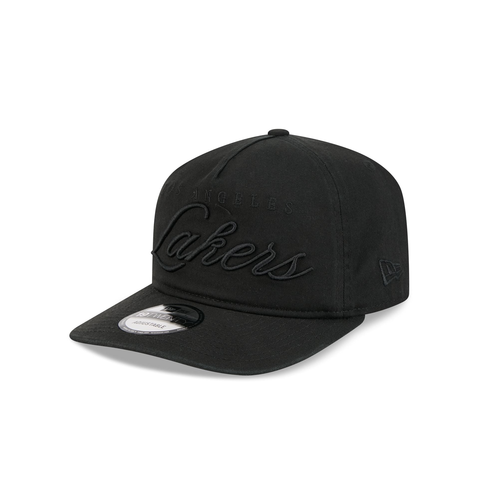 Los Angeles Lakers All Black Scripted 19TWENTY Adjustable Hat - Image 3