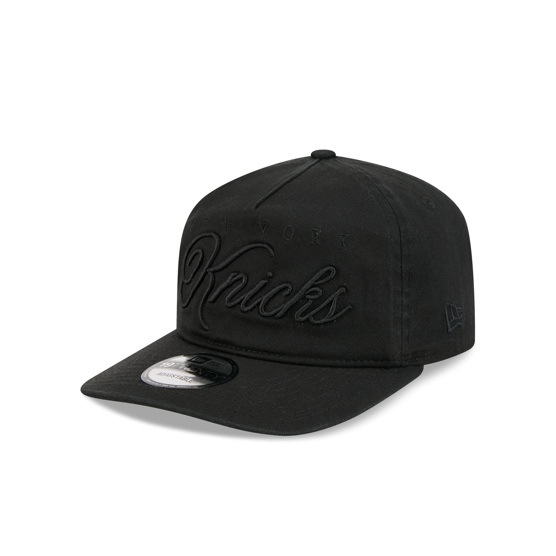 New York Knicks All Black Scripted 19TWENTY Adjustable Hat - Image 3