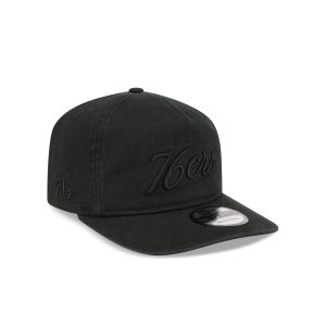 Philadelphia 76ers All Black Scripted 19TWENTY Adjustable Hat