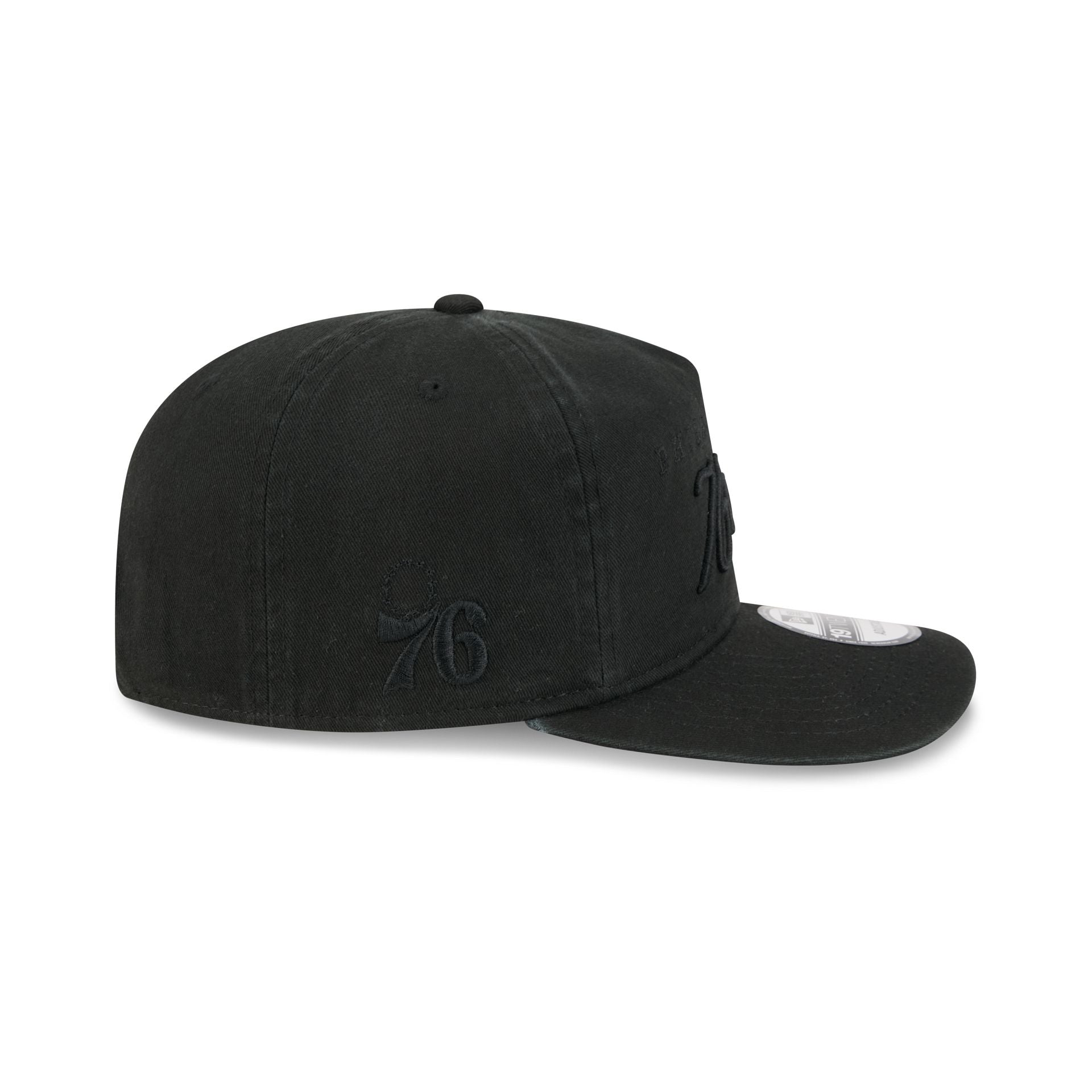 Philadelphia 76ers All Black Scripted 19TWENTY Adjustable Hat - Image 4