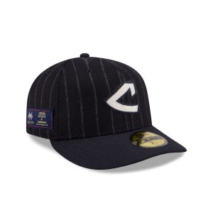 Cleveland Guardians Pinstripe Merino & Cashmere Moon 59FIFTY Fitted Ha