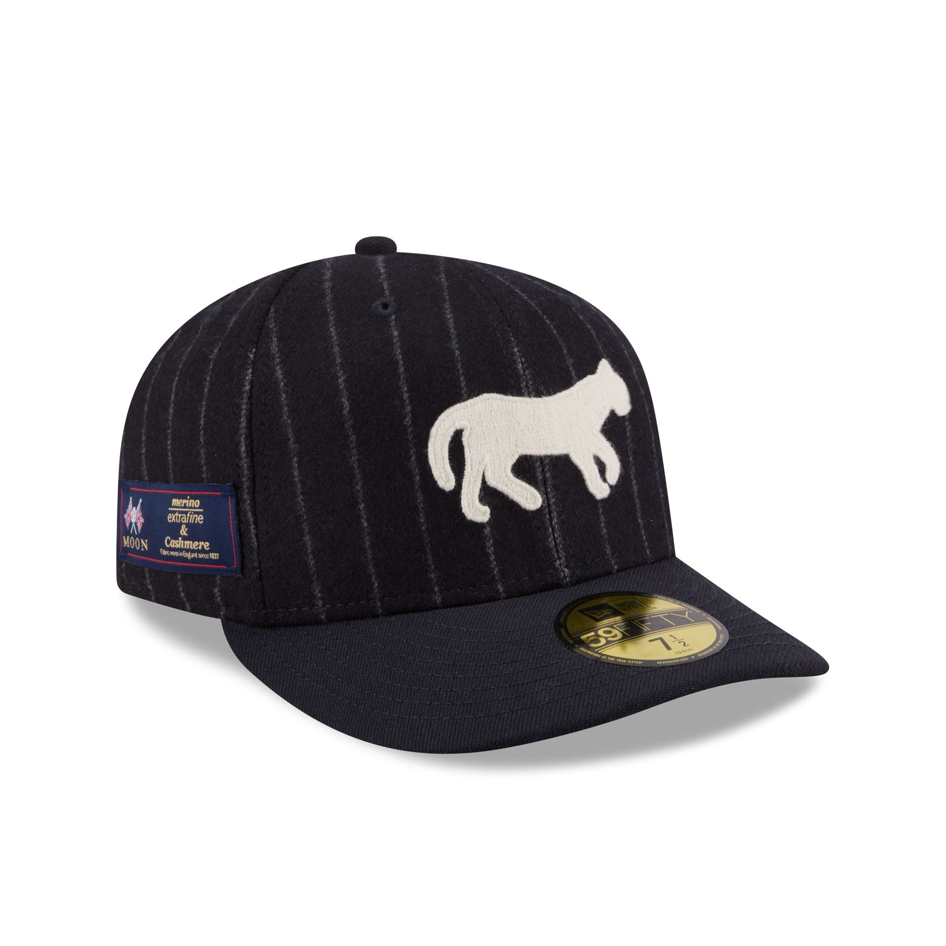 Detroit Tigers Pinstripe Merino & Cashmere Moon 59FIFTY Fitted Hat