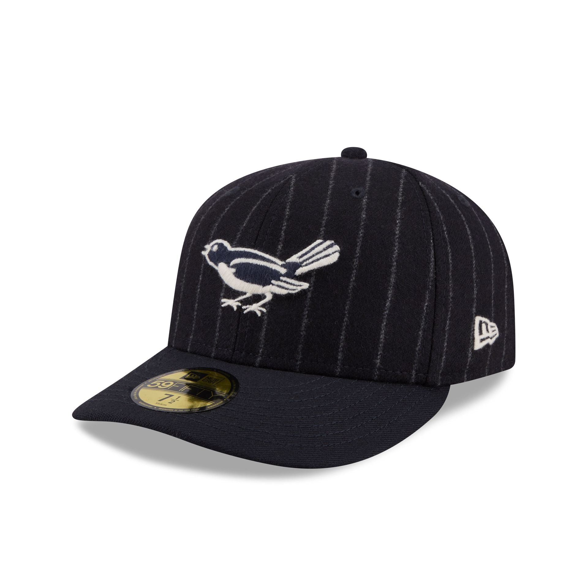 Baltimore Orioles Pinstripe Merino & Cashmere Moon 59FIFTY Fitted Hat - Image 3