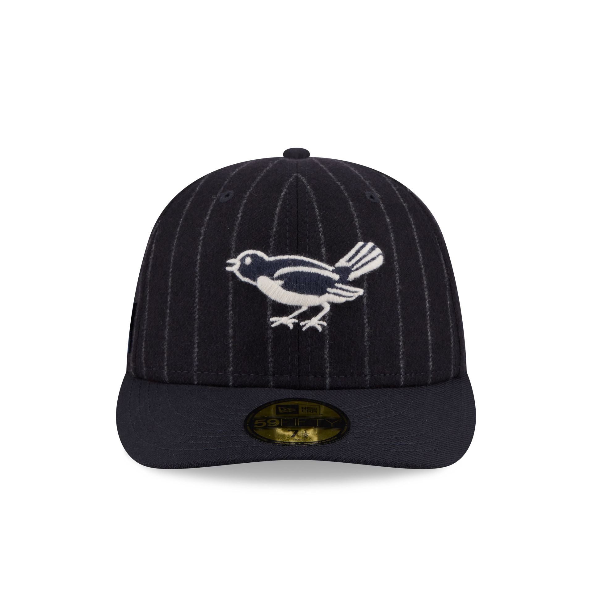 Baltimore Orioles Pinstripe Merino & Cashmere Moon 59FIFTY Fitted Hat - Image 2