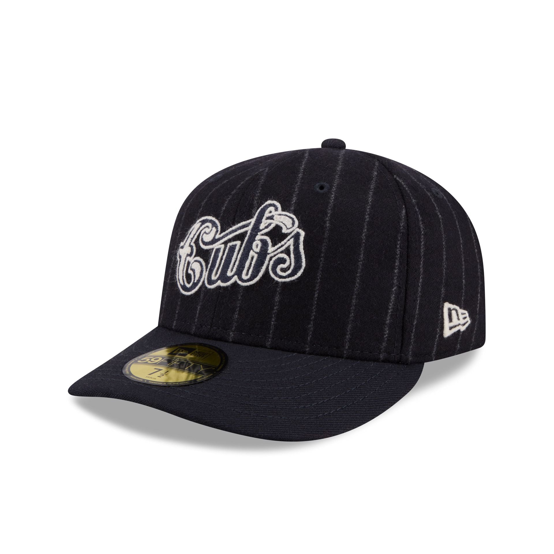 Chicago Cubs Pinstripe Merino & Cashmere Moon 59FIFTY Fitted Hat - Image 3
