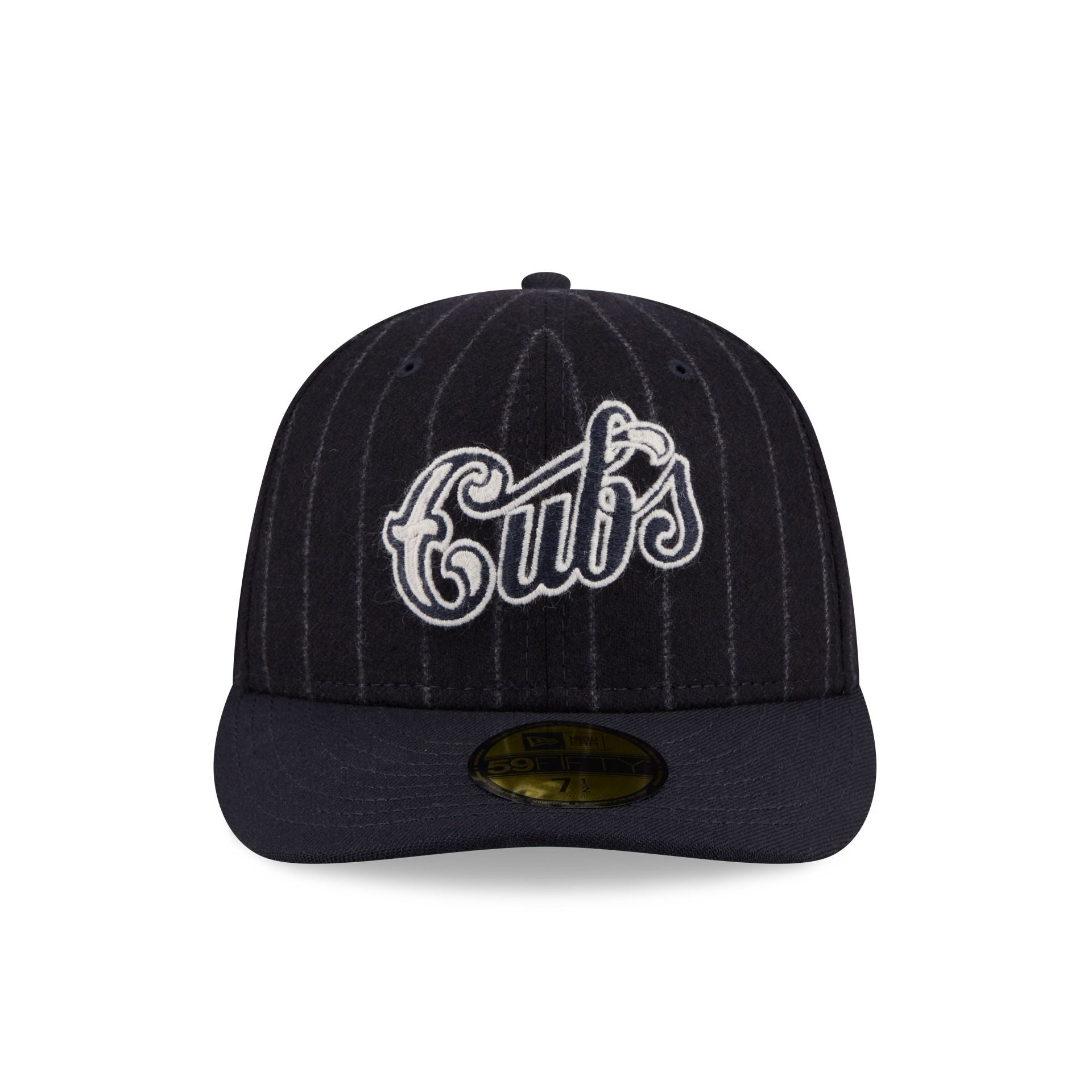 Chicago Cubs Pinstripe Merino & Cashmere Moon 59FIFTY Fitted Hat - Image 2