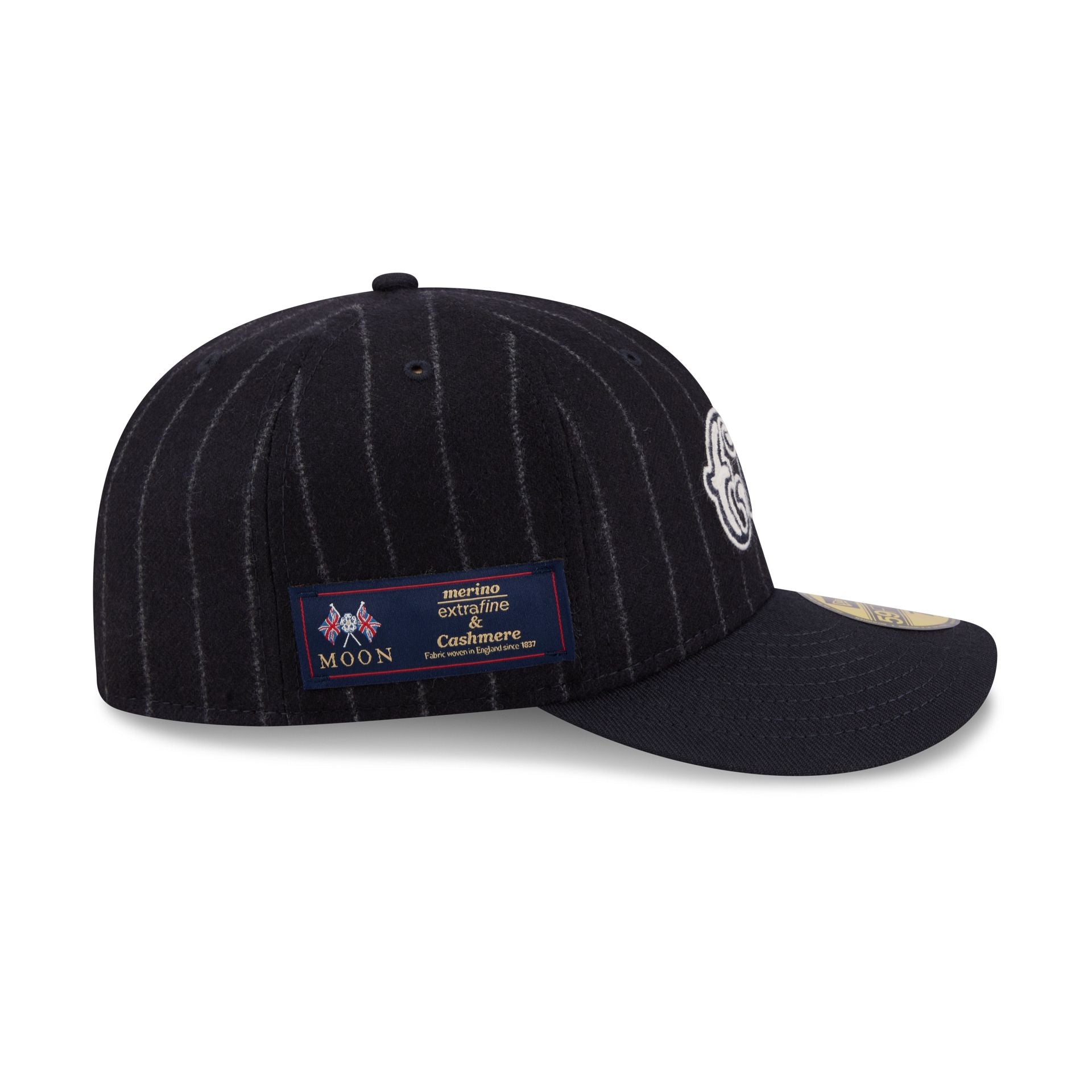 Chicago Cubs Pinstripe Merino & Cashmere Moon 59FIFTY Fitted Hat - Image 4
