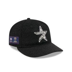 Houston Astros Navy Merino & Cashmere Moon Retro Crown 9FIFTY Adjustab