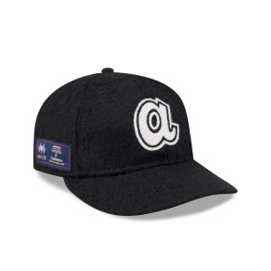 Atlanta Braves Navy Merino & Cashmere Moon Retro Crown 9FIFTY Adjustab