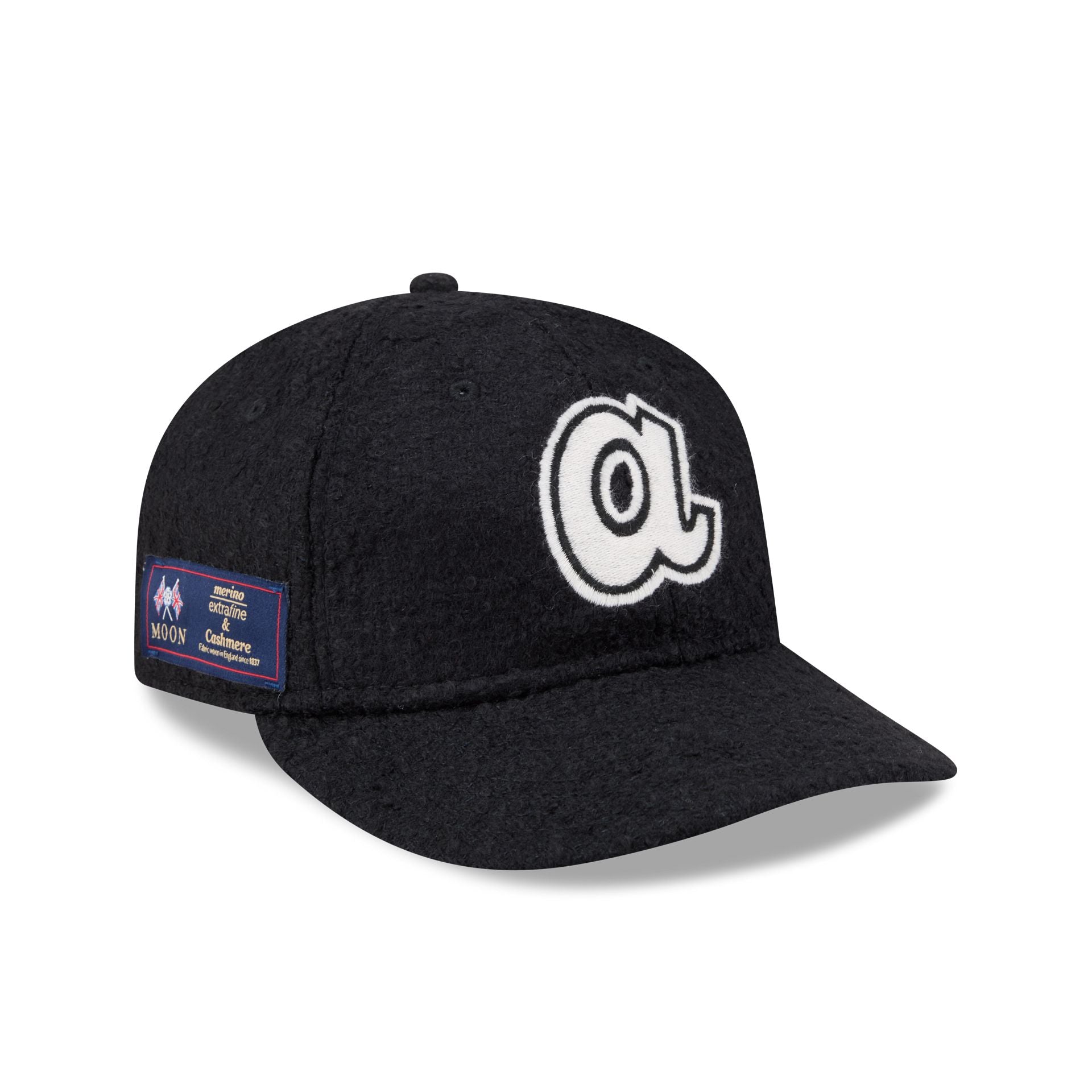 Atlanta Braves Navy Merino & Cashmere Moon Retro Crown 9FIFTY Adjustab
