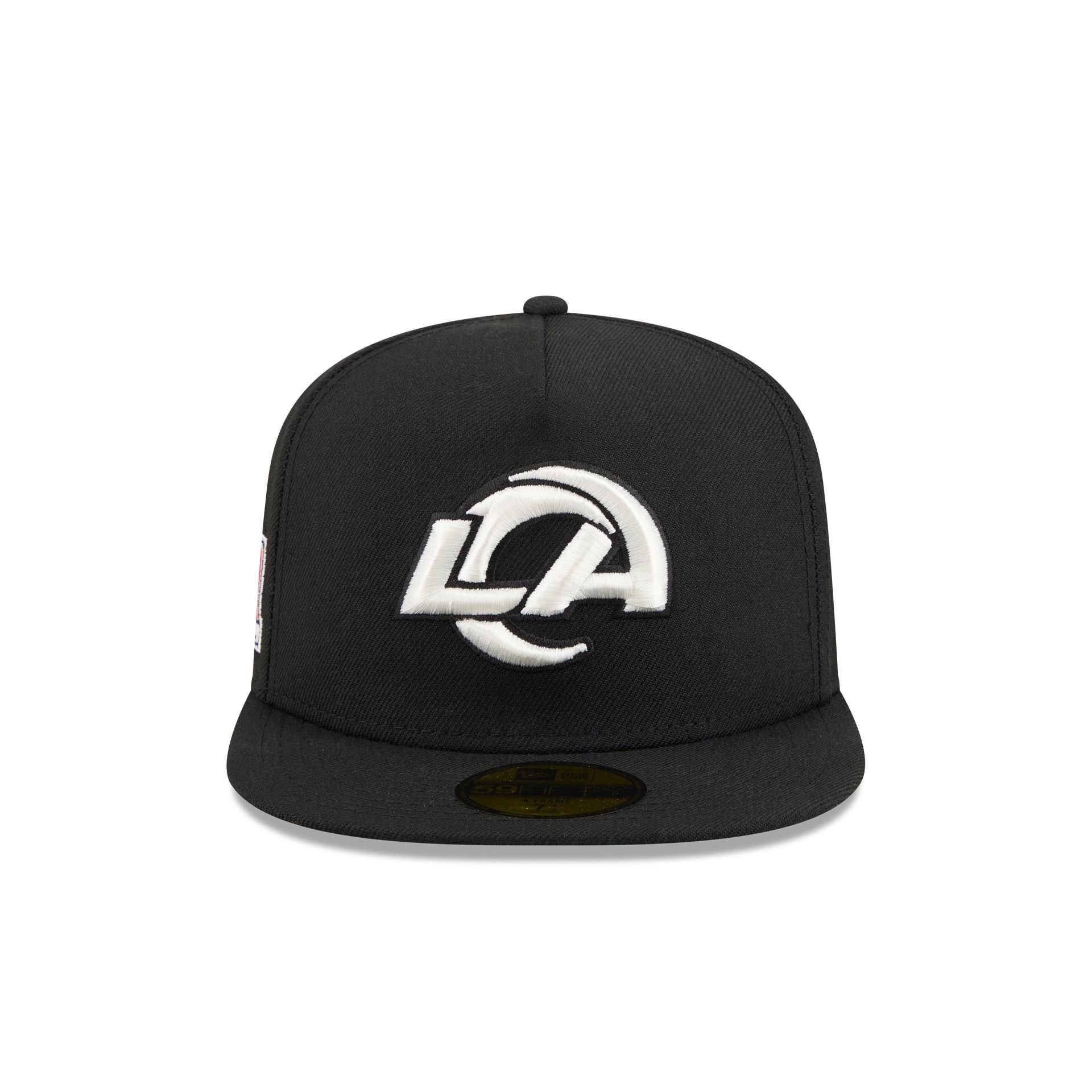 Just Caps Chiseled Logo Los Angeles Rams 59FIFTY A-Frame Fitted Hat - Image 2