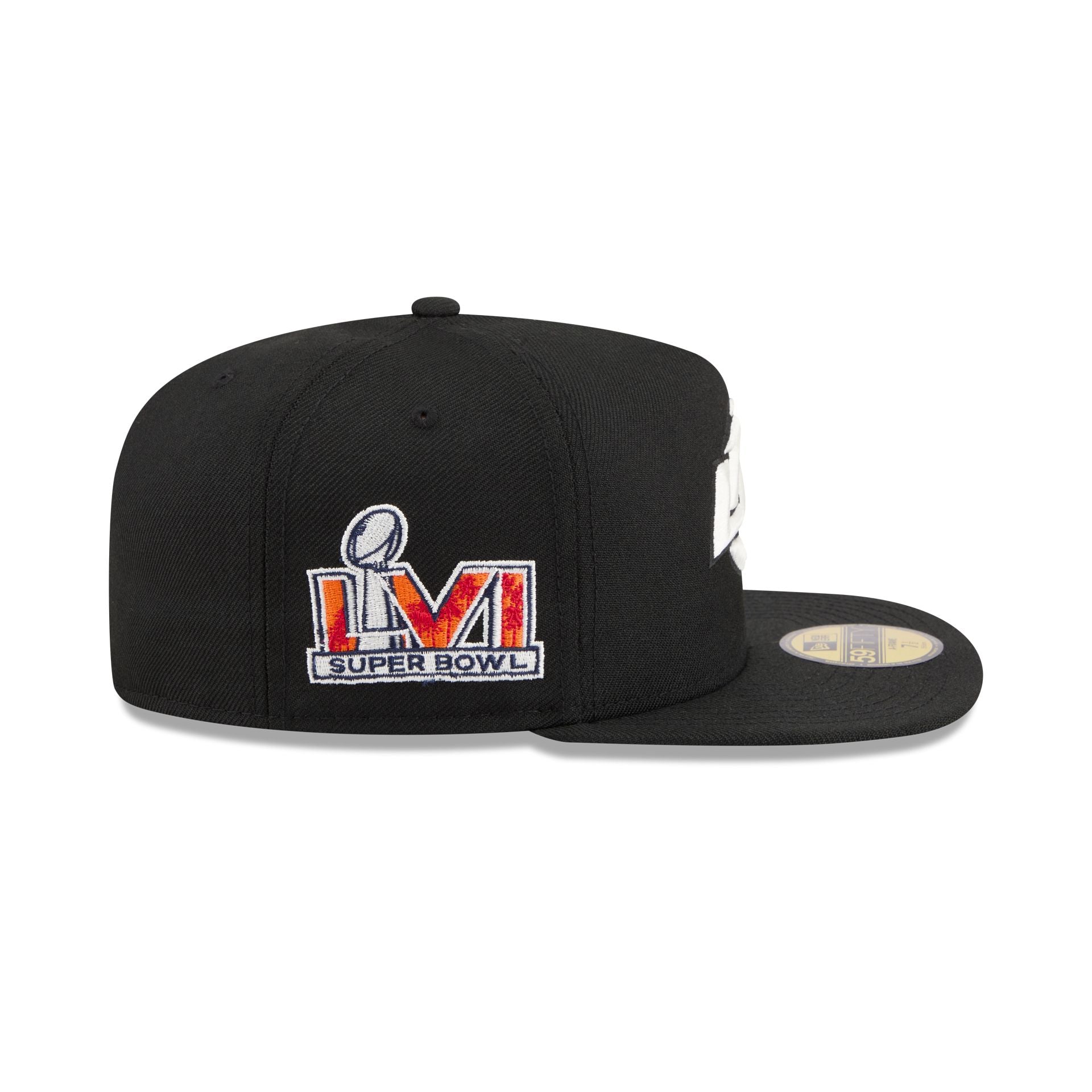 Just Caps Chiseled Logo Los Angeles Rams 59FIFTY A-Frame Fitted Hat - Image 4