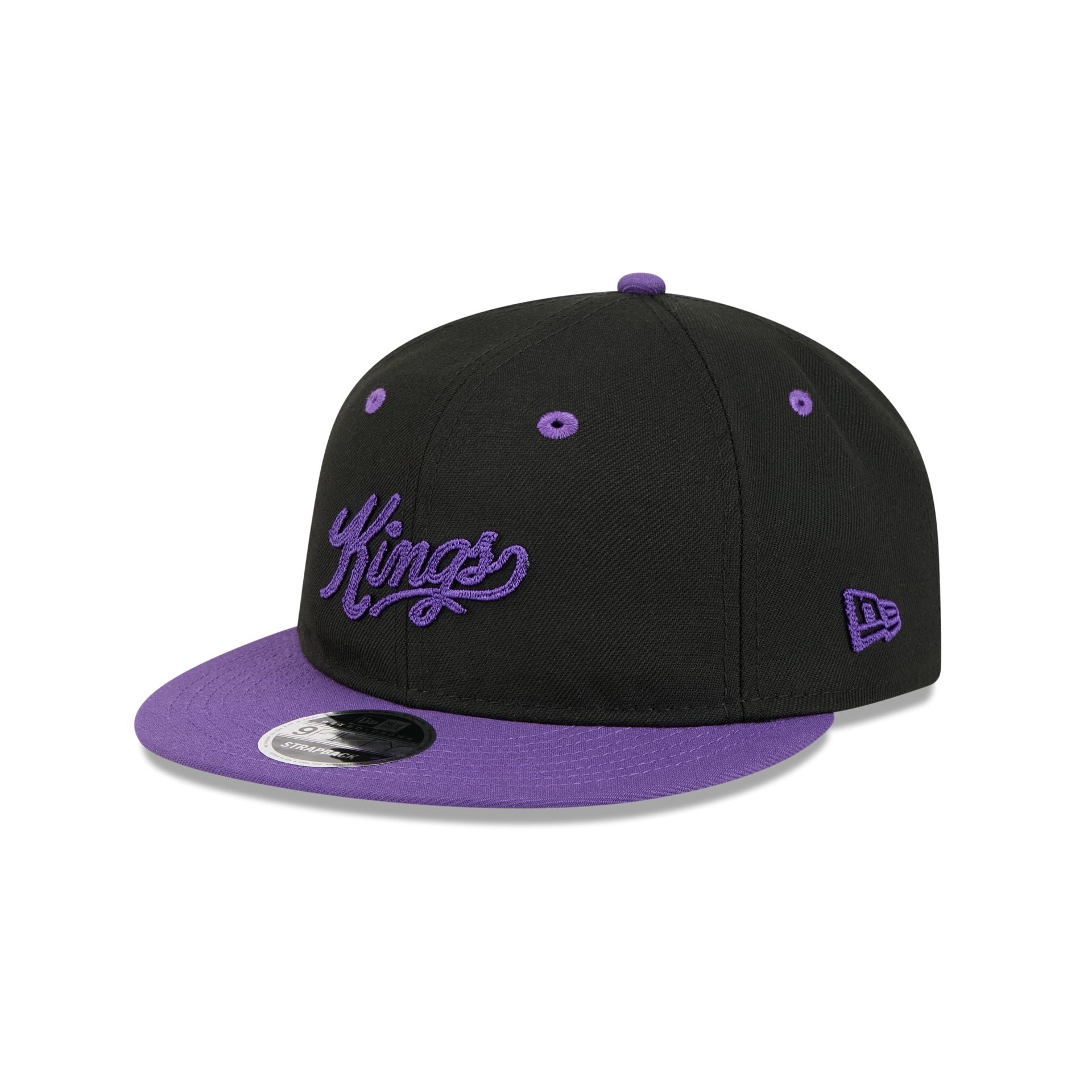 Sacramento Kings Chainstitch Script Retro Crown 9FIFTY Snapback Hat - Image 3