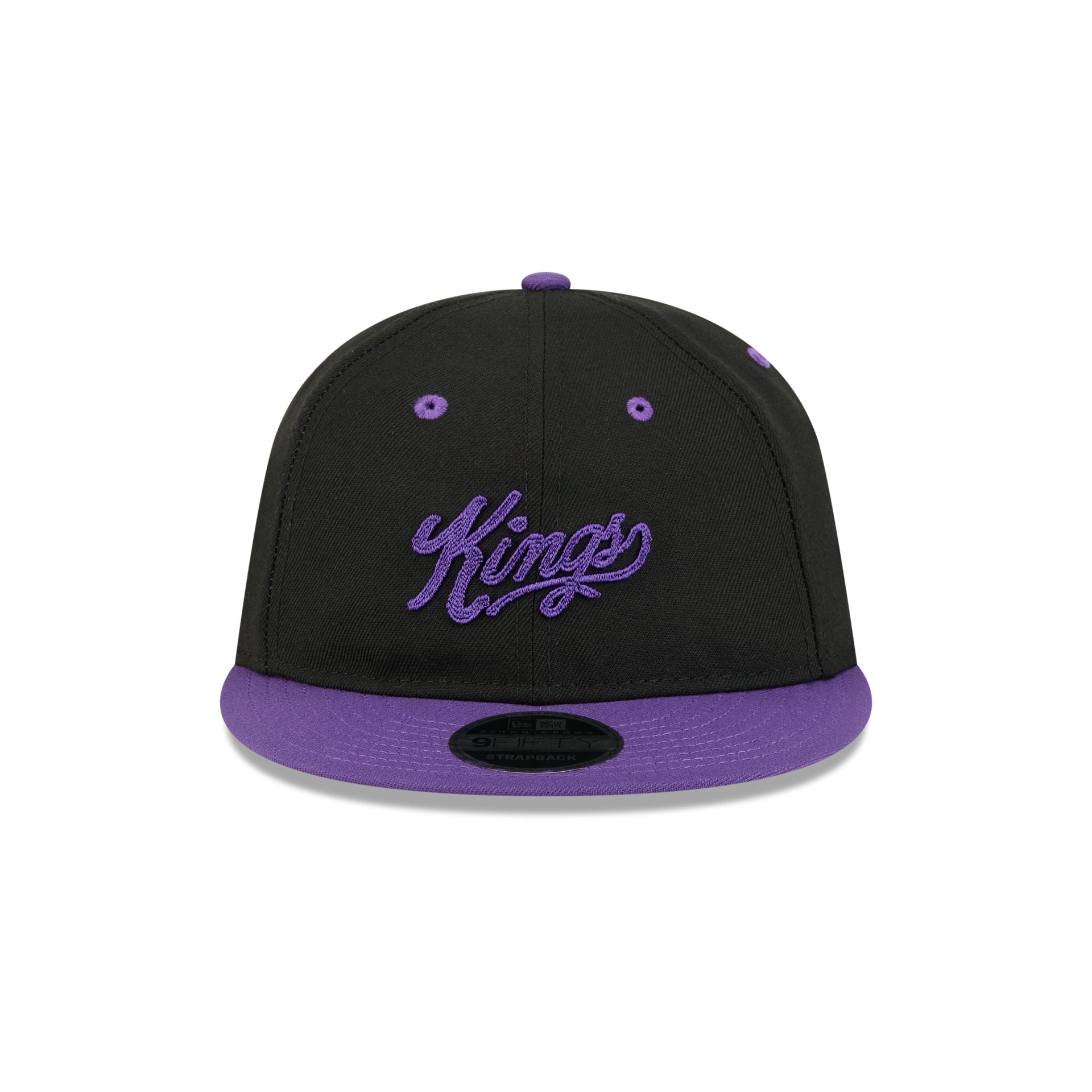 Sacramento Kings Chainstitch Script Retro Crown 9FIFTY Snapback Hat - Image 2