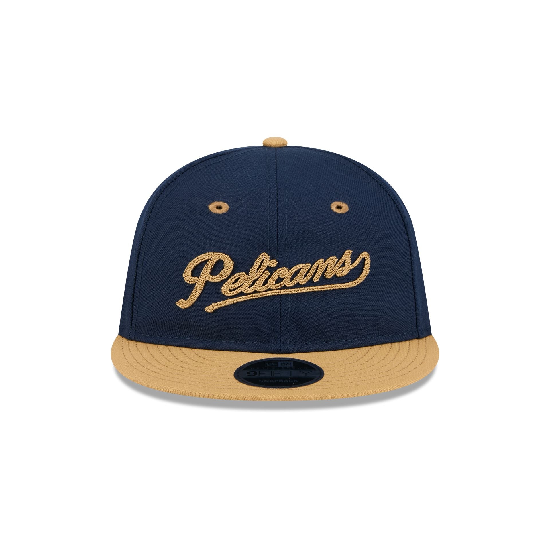 New Orleans Pelicans Chainstitch Script Retro Crown 9FIFTY Snapback Hat - Image 2